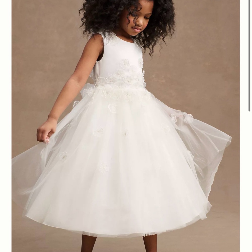 Ivory Flower Girl Tulle Dress - nwot